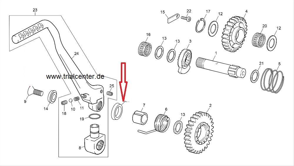 Kickstarter Scheibe innen