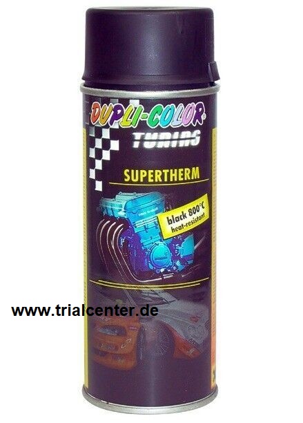 Thermolack bis 800°C matt-schwarz, 400ml-Sprühdose