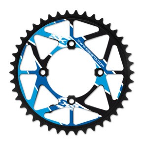 S3 Kettenblätter Farbe: Blau für alle Sherco´s mit 4 Loch Aufnahme 41-44 Zähne