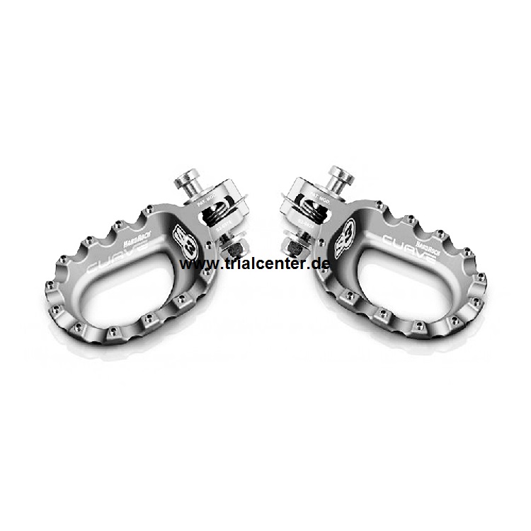 S3 Fussraste "Hard-Rock Curve Aluminium"