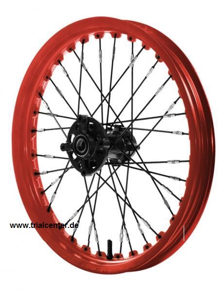 Jitsie Hinterrad  für Beta Evo  Bj. 09-17 in Rot / Schwarz