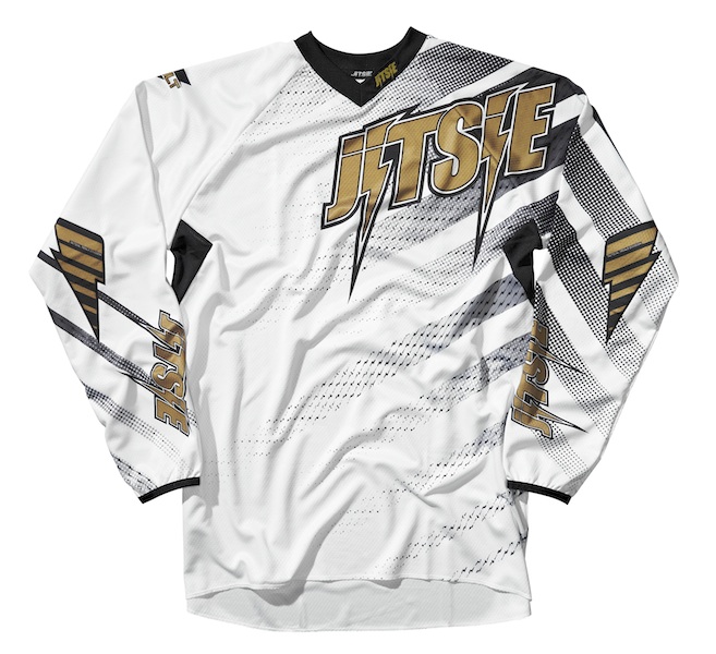 Jitsie Trialshirt "BOLT" Weiß/Gold
