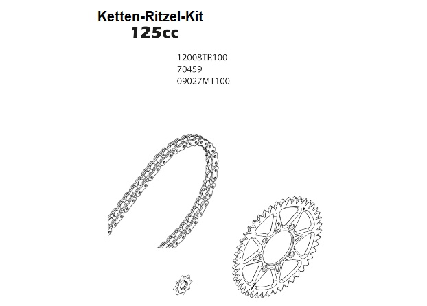 Ketten-Kit 125 ccm